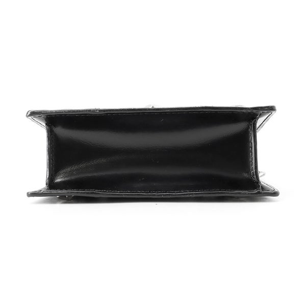 ジミーチュウ チェーンショルダーバッグ スタースタッズ ピクシス クロコ型押しレザー JIMMY CHOO 黒