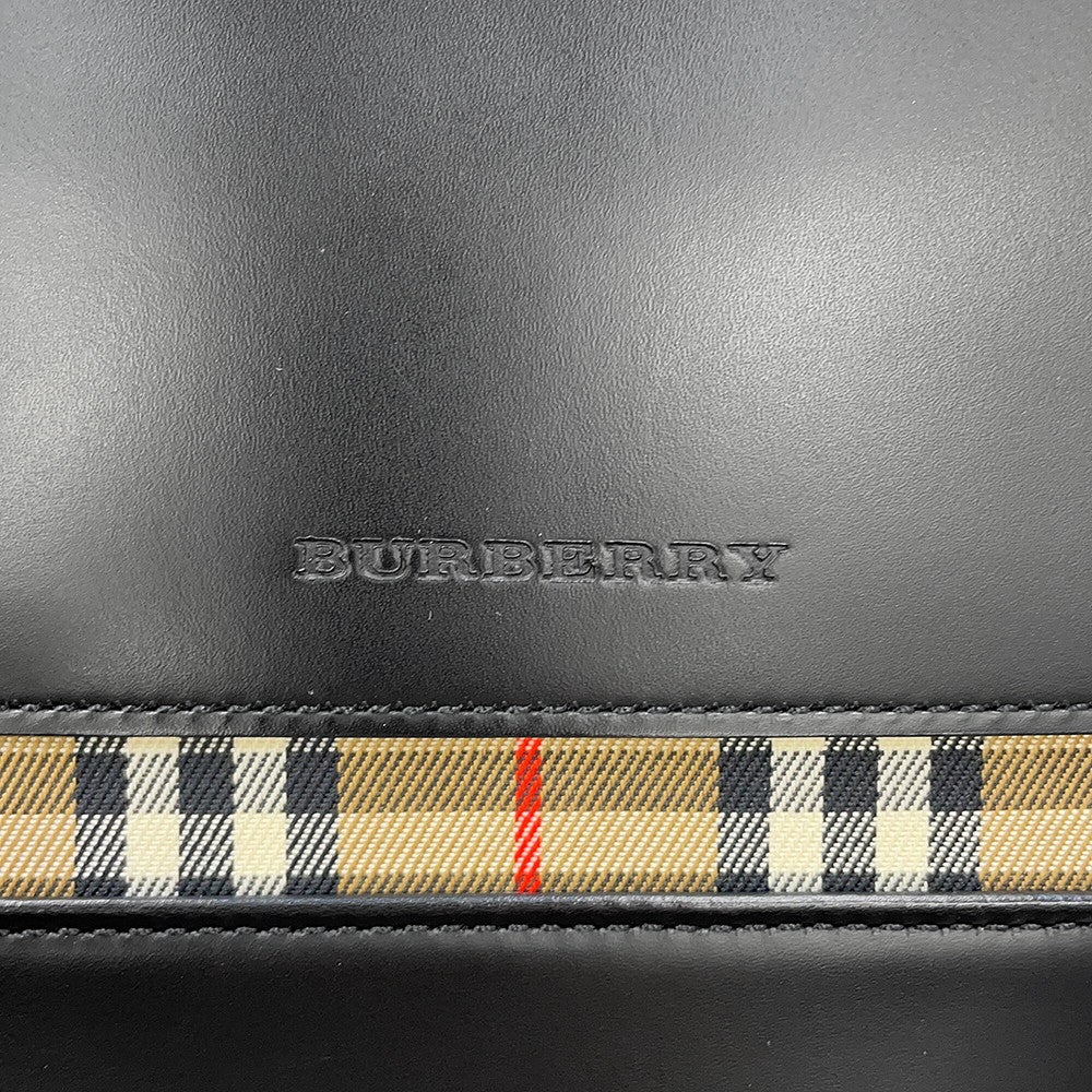 バーバリー ショルダーバッグノバチェック レザー キャンバス BURBERRY バーバリー ショルダーバッグノバチェック レザー キャンバス BURBERRY