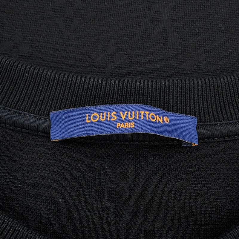 ルイヴィトン Ｔシャツ シグネチャー 3Dポケット モノグラム  メンズサイズS LOUIS VUITTON トップス 黒 ブラック
