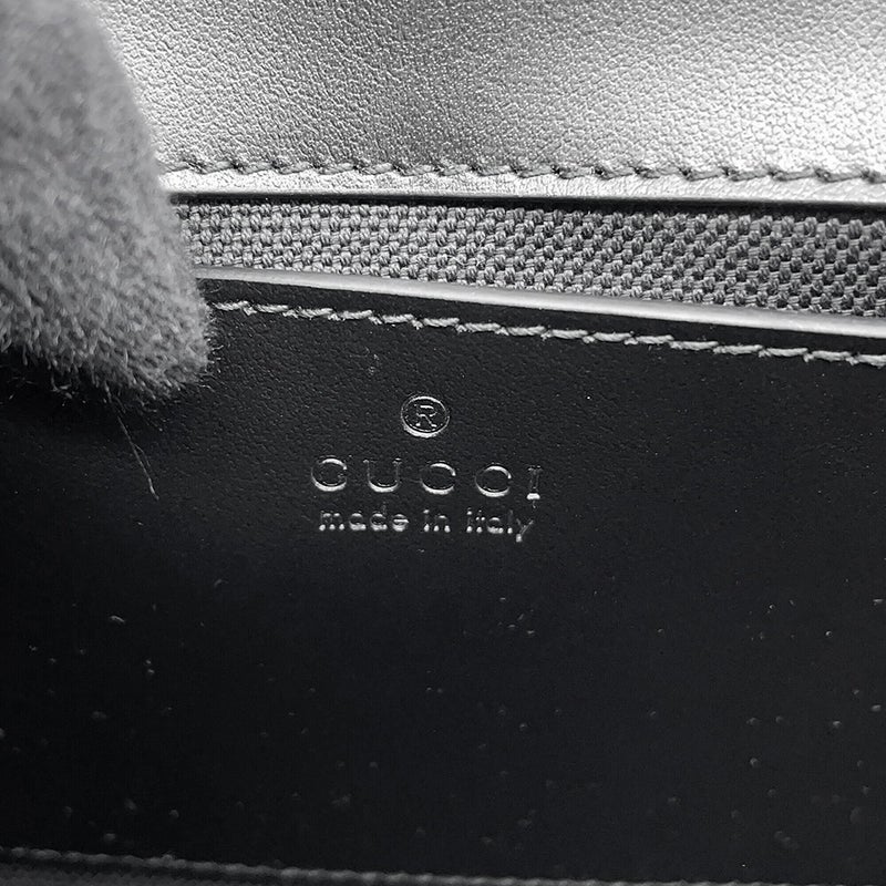 グッチ チェーンショルダーバッグ GGマーモント シェブロン キルティング レザー スモール 446744 GUCCI 黒