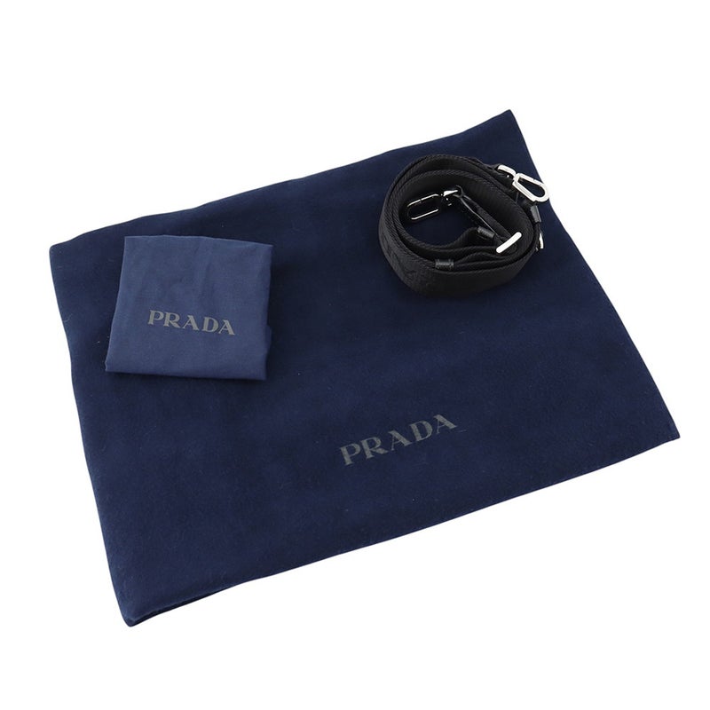 プラダ トートバッグ トライアングル エンボスロゴ サフィアーノ 2VG084 PRADA 2wayショルダーバッグ 白