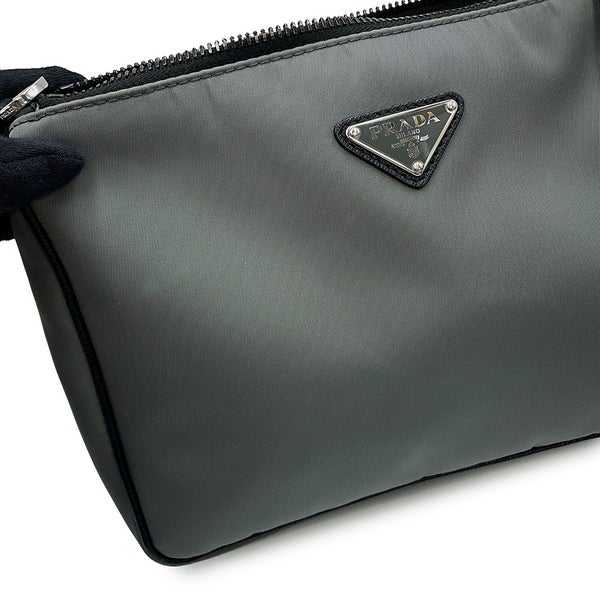 プラダ ショルダーバッグ トライアングルロゴ バイカラー ナイロン レザー 2VH113 PRADA