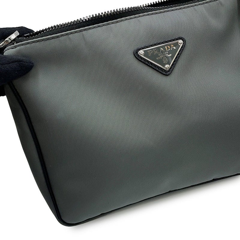 プラダ ショルダーバッグ トライアングルロゴ バイカラー ナイロン レザー 2VH113 PRADA