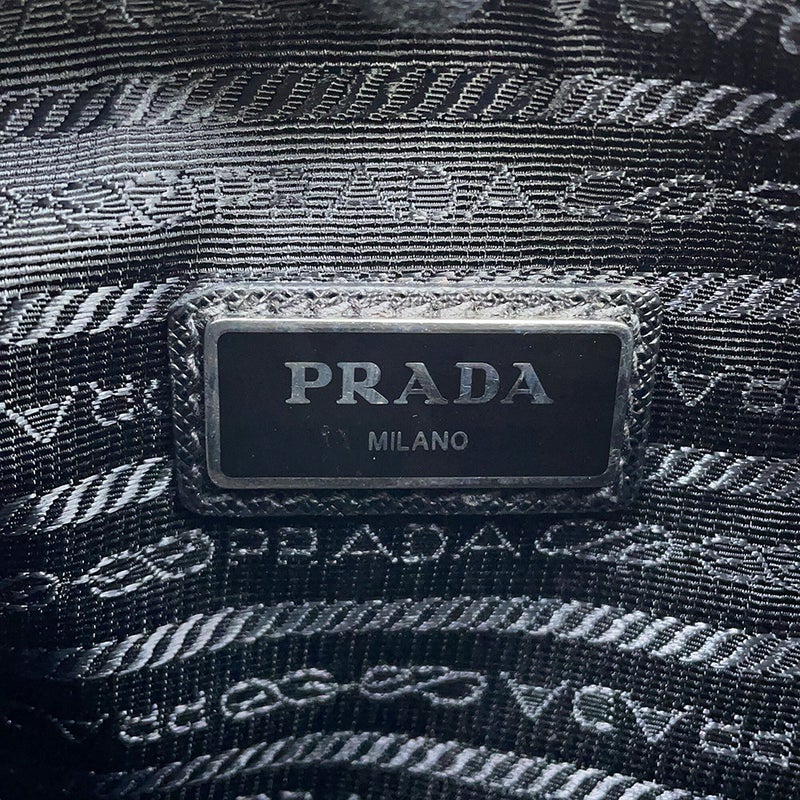 プラダ ショルダーバッグ トライアングルロゴ バイカラー ナイロン レザー 2VH113 PRADA