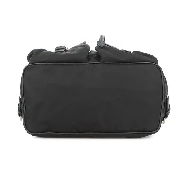 プラダ リュック ナイロン レオパード バックパック 1BZ811 PRADA バッグ リュックサック 黒