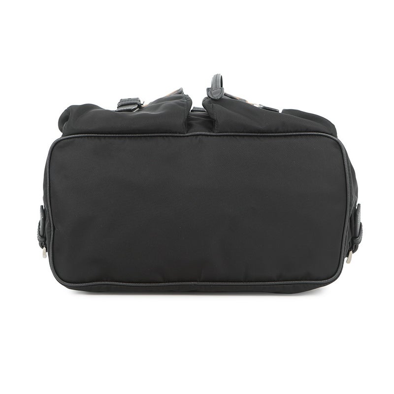 プラダ リュック ナイロン レオパード バックパック 1BZ811 PRADA バッグ リュックサック 黒