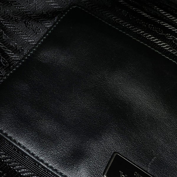 プラダ リュック ナイロン レオパード バックパック 1BZ811 PRADA バッグ リュックサック 黒