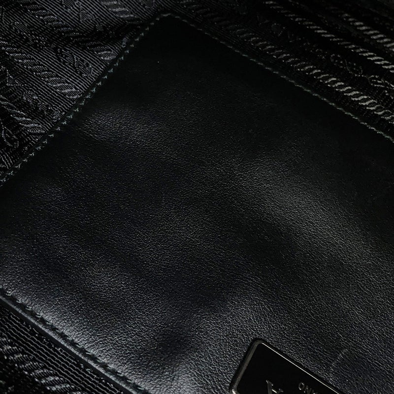 プラダ リュック ナイロン レオパード バックパック 1BZ811 PRADA バッグ リュックサック 黒