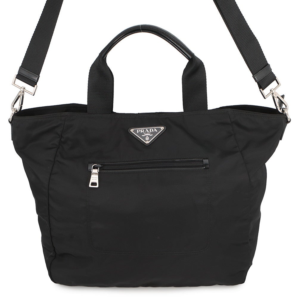 プラダ トートバッグ ナイロン BR4376 PRADA 2way 黒 | 中古・新品