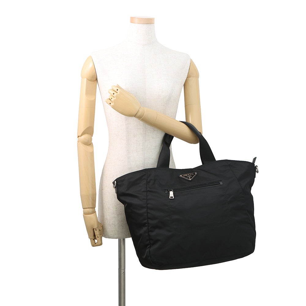 PRADA プラダ　カパナトート　ブラック　正規品 プラダ トートバッグ ナイロン BR4376 PRADA 2way 黒 | 中古・新品