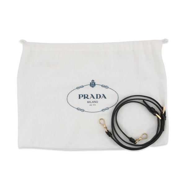プラダ ハンドバッグ ミニバッグ ベルベット 1BA410 PRADA 2way 黒