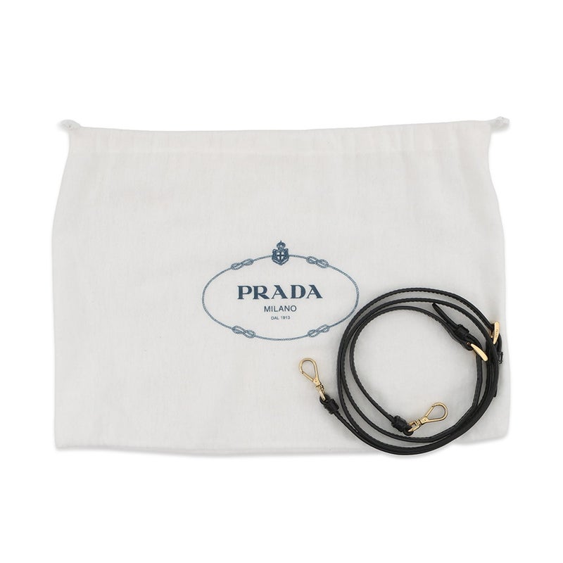 プラダ ハンドバッグ ミニバッグ ベルベット 1BA410 PRADA 2way 黒