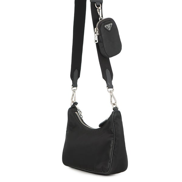 プラダ ショルダーバッグ Re-Edition 2005 ナイロン 1BH204 PRADA 2wayバッグ 黒