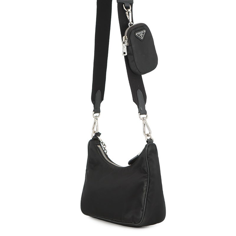 プラダ ショルダーバッグ Re-Edition 2005 ナイロン 1BH204 PRADA 2wayバッグ 黒