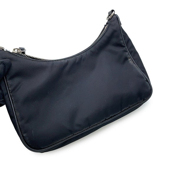 プラダ ショルダーバッグ Re-Edition 2005 ナイロン 1BH204 PRADA 2wayバッグ 黒