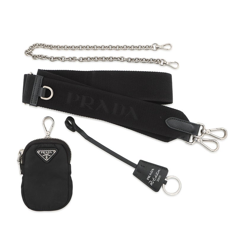 プラダ ショルダーバッグ Re-Edition 2005 ナイロン 1BH204 PRADA 2wayバッグ 黒