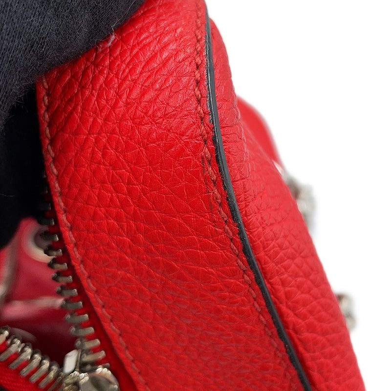 プラダ チェーンハンドバッグ パンチング レザー 1BB017 PRADA