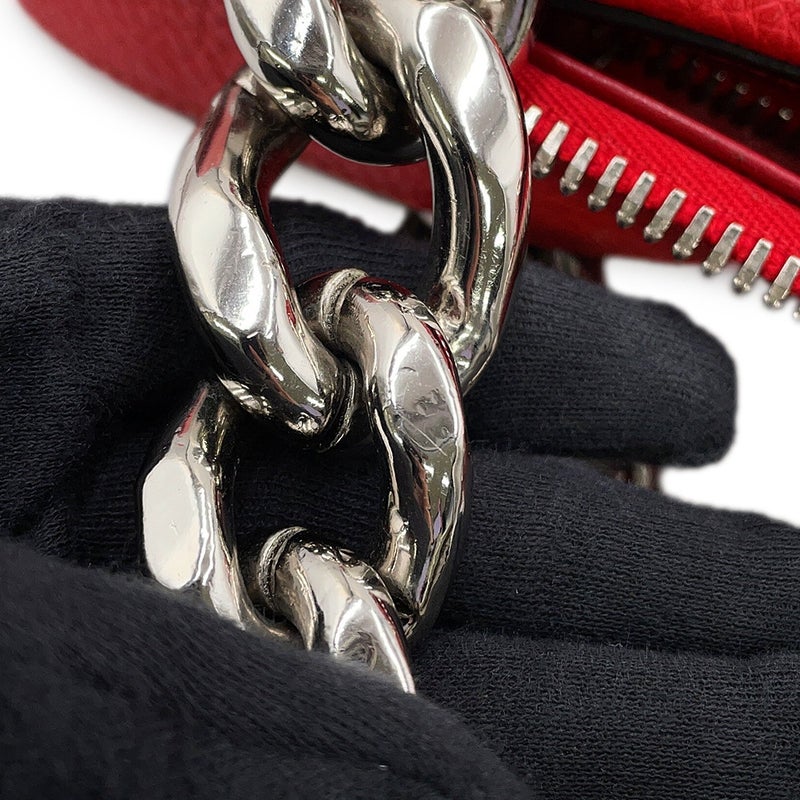 プラダ チェーンハンドバッグ パンチング レザー 1BB017 PRADA