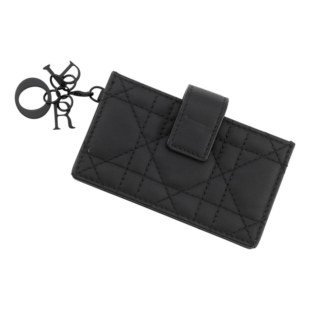 クリスチャン・ディオール カードケース Lady Dior Jasmine ラムスキン