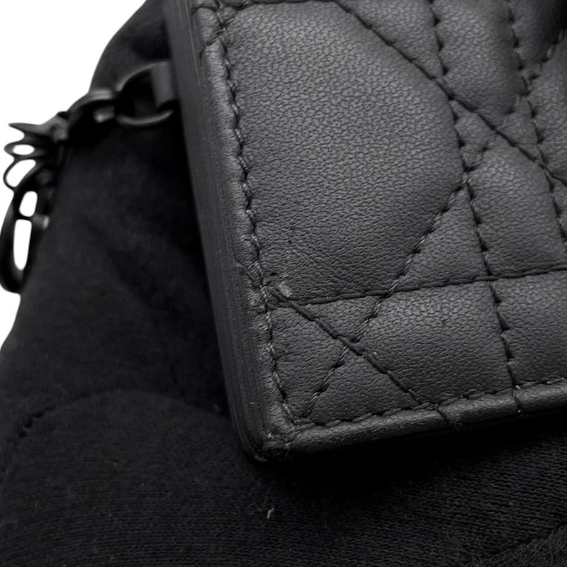 クリスチャン・ディオール カードケース Lady Dior Jasmine ラムスキン S0074OVRB Christian Dior 名刺入れ 黒