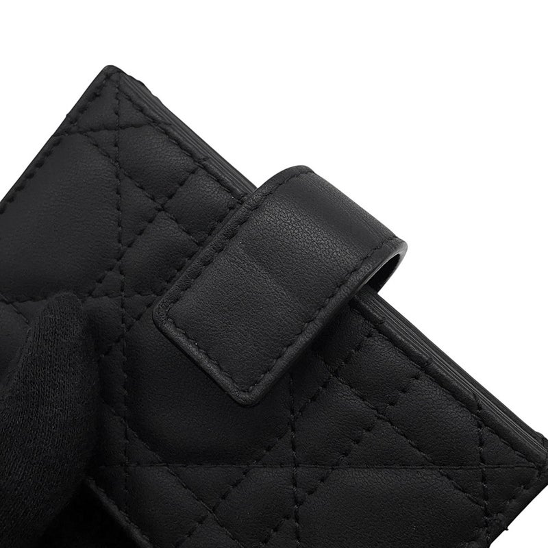 クリスチャン・ディオール カードケース Lady Dior Jasmine ラムスキン S0074OVRB Christian Dior 名刺入れ 黒