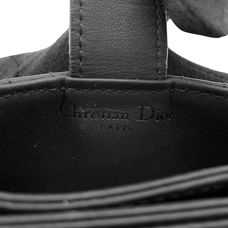 クリスチャン・ディオール カードケース Lady Dior Jasmine ラムスキン S0074OVRB Christian Dior 名刺入れ 黒