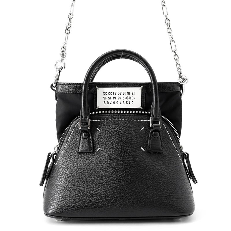 メゾンマルジェラ ハンドバッグ 5AC マイクロ レザー S56WG0081 Maison Margiela 2way 黒
