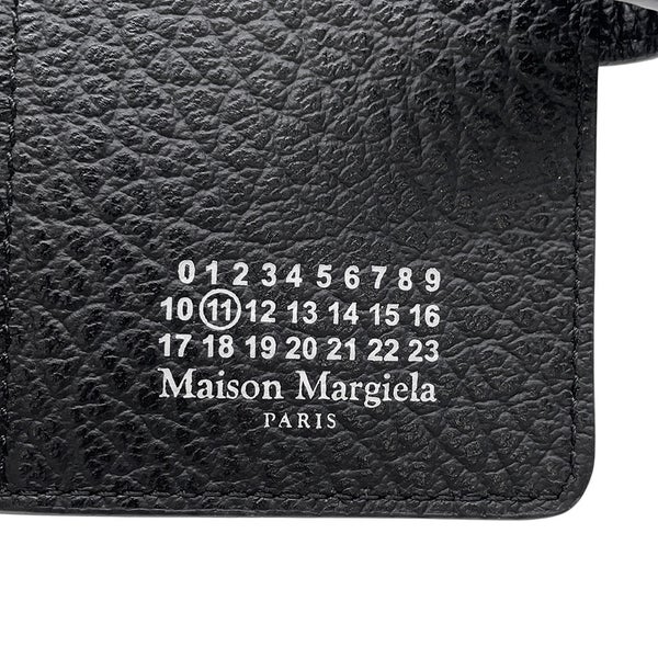 メゾンマルジェラ コインケース 4ステッチ ジップウォレット レザー SA1VX0019 Maison Margiela カードケース 黒