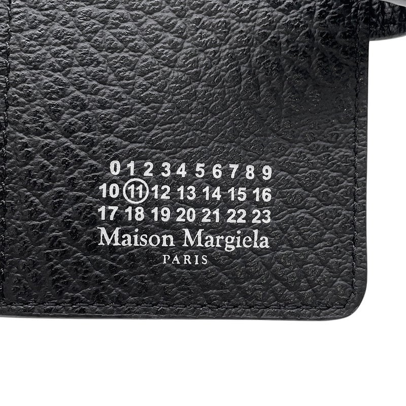 メゾンマルジェラ コインケース 4ステッチ ジップウォレット レザー SA1VX0019 Maison Margiela カードケース 黒