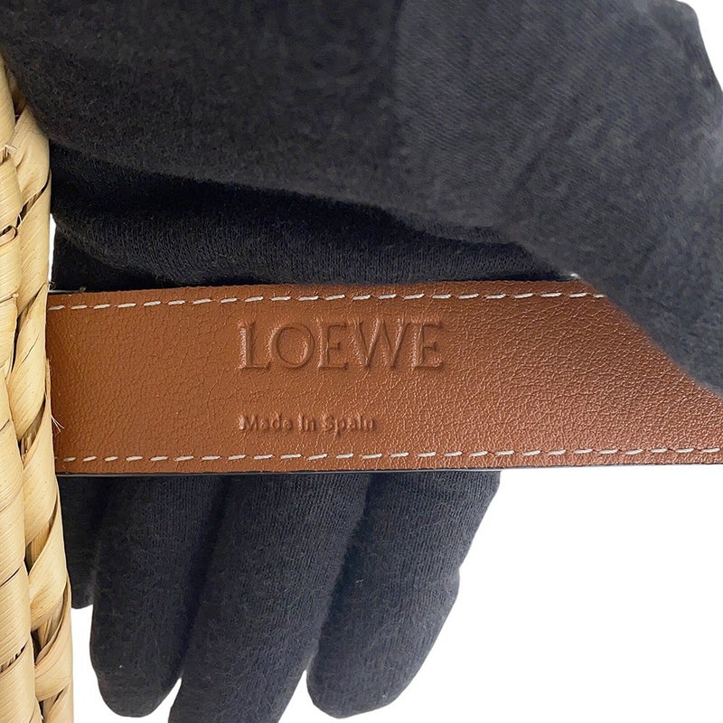 ロエベ ハンドバッグ バスケットバッグ スモール ラフィア/レザー 327.02.S93 LOEWE カゴバッグ