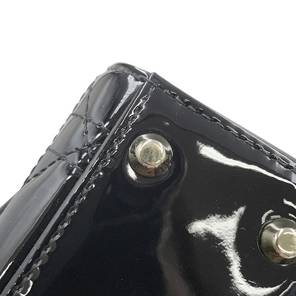 クリスチャン・ディオール ハンドバッグ カナージュ レディディオール ミニ M0505OWCB 2way 黒