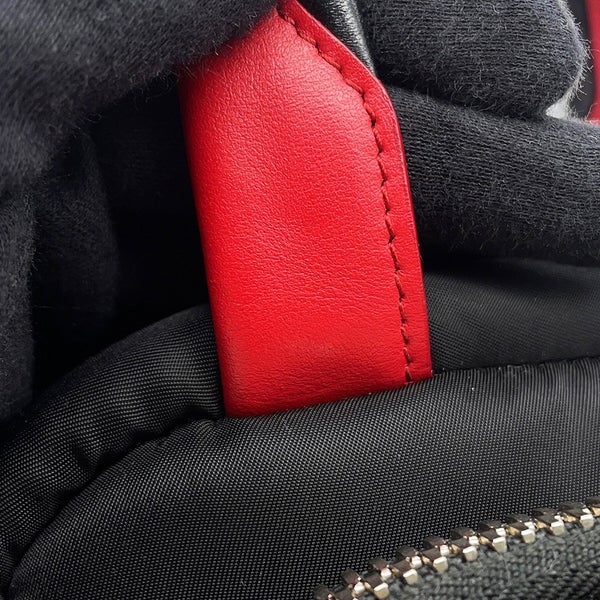 プラダ ハンドバッグ マルチポケット ナイロン/レザー 1BB061 PRADA 2wayショルダーバッグ 黒