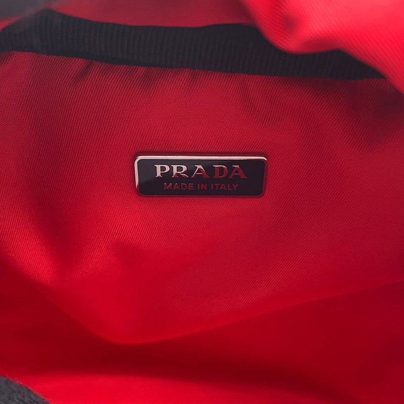 プラダ ハンドバッグ マルチポケット ナイロン/レザー 1BB061 PRADA 2wayショルダーバッグ 黒