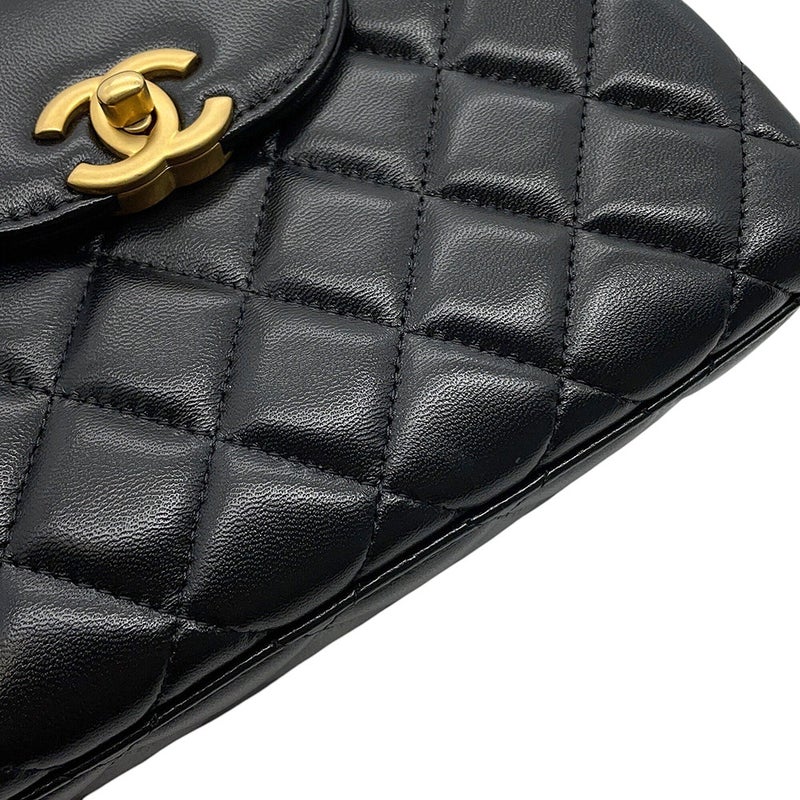 シャネル ハンドバッグ ミニ マトラッセ ココマーク レザー AS4416 CHANEL 2wayショルダーバッグ 黒