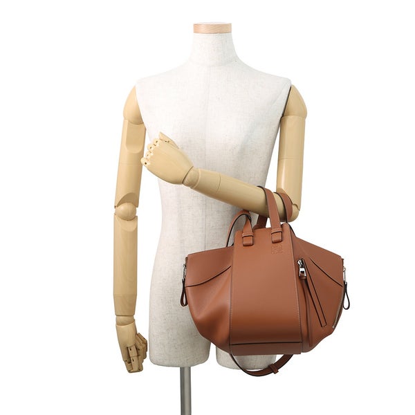 ロエベ ショルダーバッグ ハンモック スモール クラシックカーフレザー 387.30.S35 LOEWE 2WAY ブラウン セール品