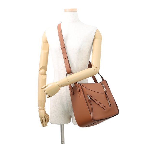 ロエベ ショルダーバッグ ハンモック スモール クラシックカーフレザー 387.30.S35 LOEWE 2WAY ブラウン セール品