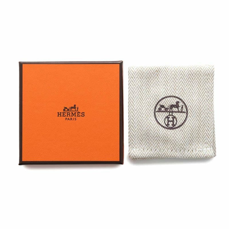 エルメス ブローチ シュバル・グランド・パラード ナチュラルセーブル/ピンクゴールド金具 ラッカーメタル/スイフト HERMES