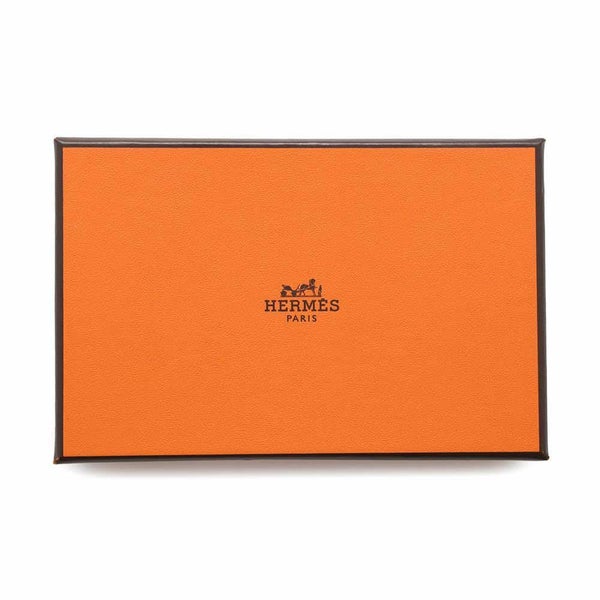 エルメス コインケース カルヴィ デュオ ブラック/シルバー金具 エプソン W刻印 黒