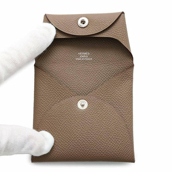 エルメス コインケース バスティア エトゥープ エプソン B刻印 HERMES 財布
