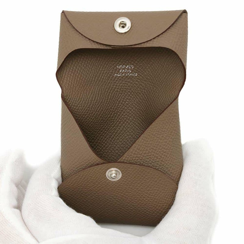 エルメス コインケース バスティア エトゥープ エプソン B刻印 HERMES 財布