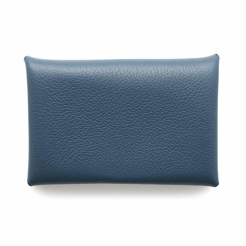 エルメス カードケース カルヴィ ヴェルソ ブルーゼリージュ/ヴェールシプレ エバーカラー B刻印