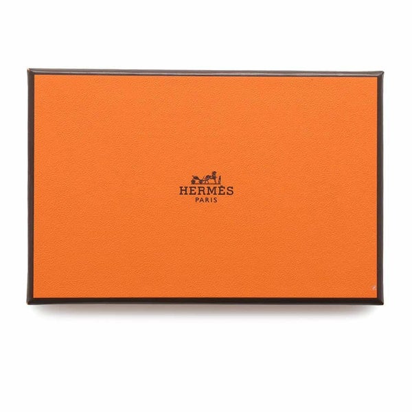 エルメス カードケース カルヴィ ヴェルソ ブルーゼリージュ/ヴェールシプレ エバーカラー B刻印