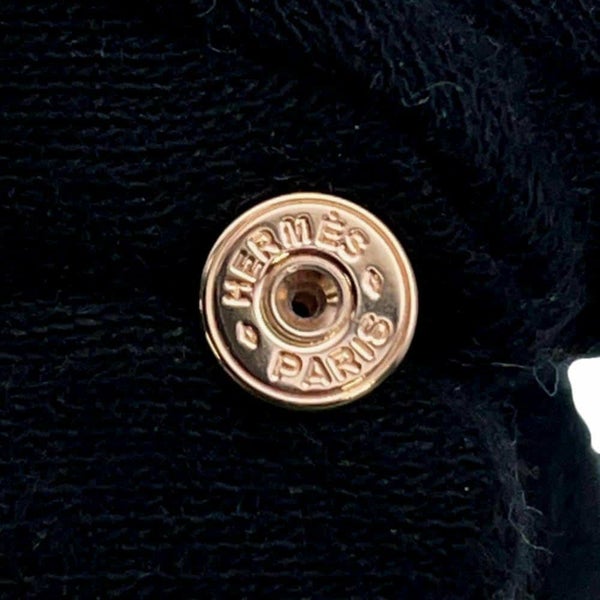 エルメス ピアス ミニ・ポップアッシュ ホワイト/ピンクゴールド金具 Hモチーフ HERMES Pop H ポップH