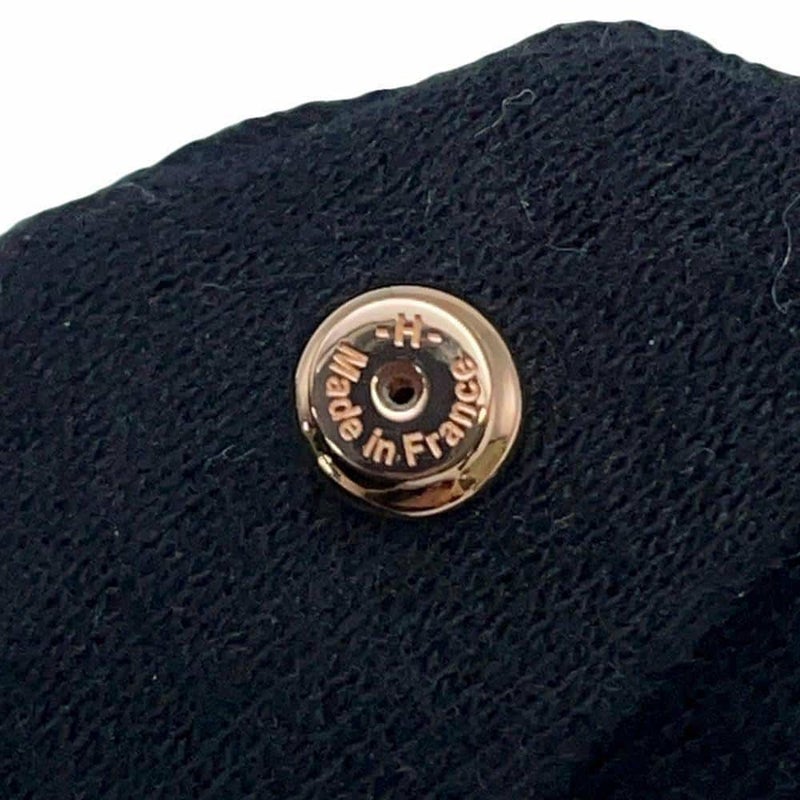 エルメス ピアス ミニ・ポップアッシュ ホワイト/ピンクゴールド金具 Hモチーフ HERMES Pop H ポップH