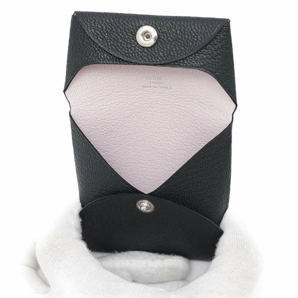 エルメス コインケース バスティア ヴェルソ ブルーオーシャン/モーヴペール シェブルミゾル W刻印 シェーブル