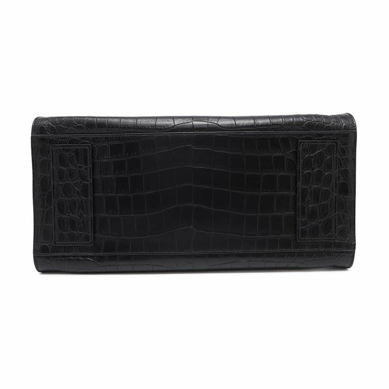 サンローランパリ トートバッグ サックドジュールスープル ラージ クロコ型押しレザー 478167 2way 黒