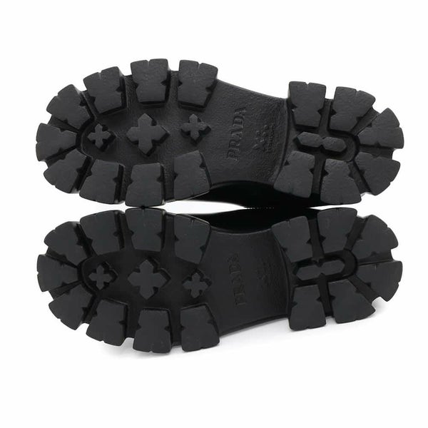 プラダ ブーツ モノリス チェルシー レディースサイズ37 2/1 1T256N PRADA 靴 黒