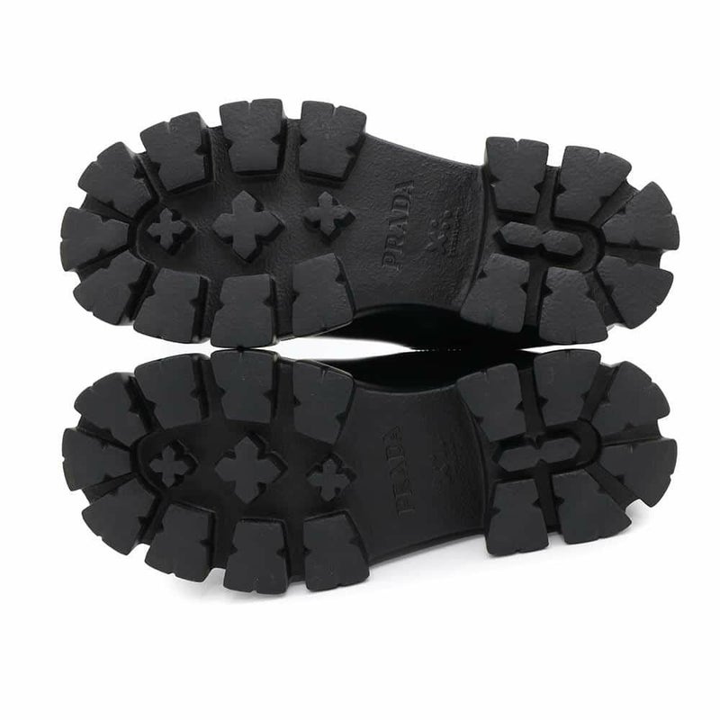 プラダ ブーツ モノリス チェルシー レディースサイズ37 2/1 1T256N PRADA 靴 黒