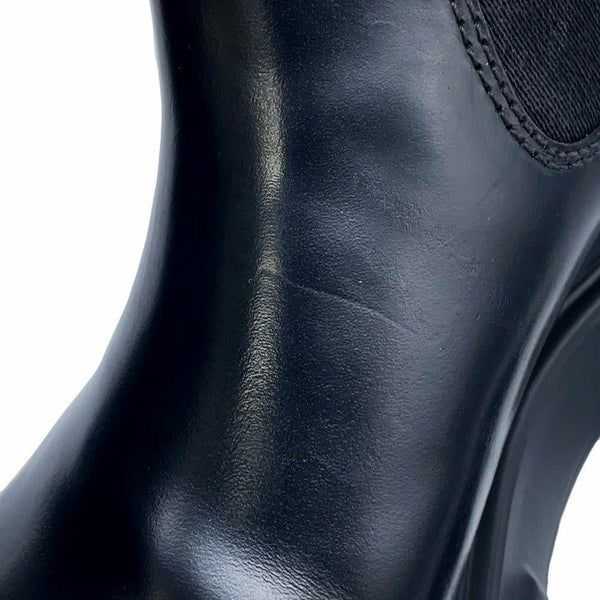 プラダ ブーツ モノリス チェルシー レディースサイズ37 2/1 1T256N PRADA 靴 黒