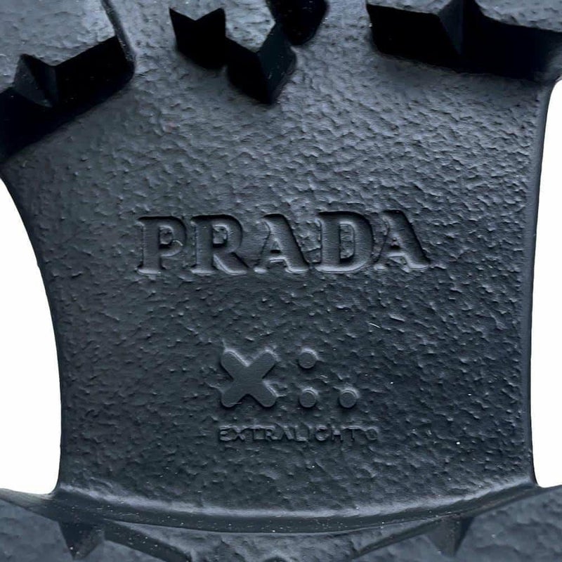 プラダ ブーツ モノリス チェルシー レディースサイズ37 2/1 1T256N PRADA 靴 黒